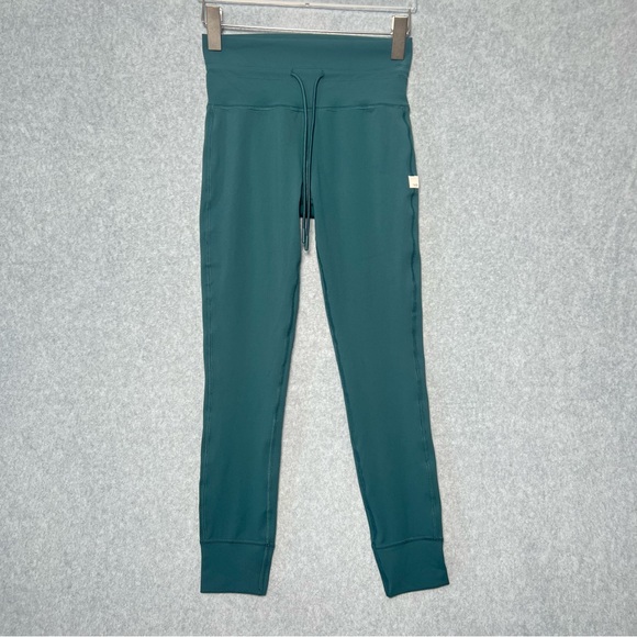 Vuori Pants - Vuori Womens Teal Drawstring high waisted Joggers Size S Like new